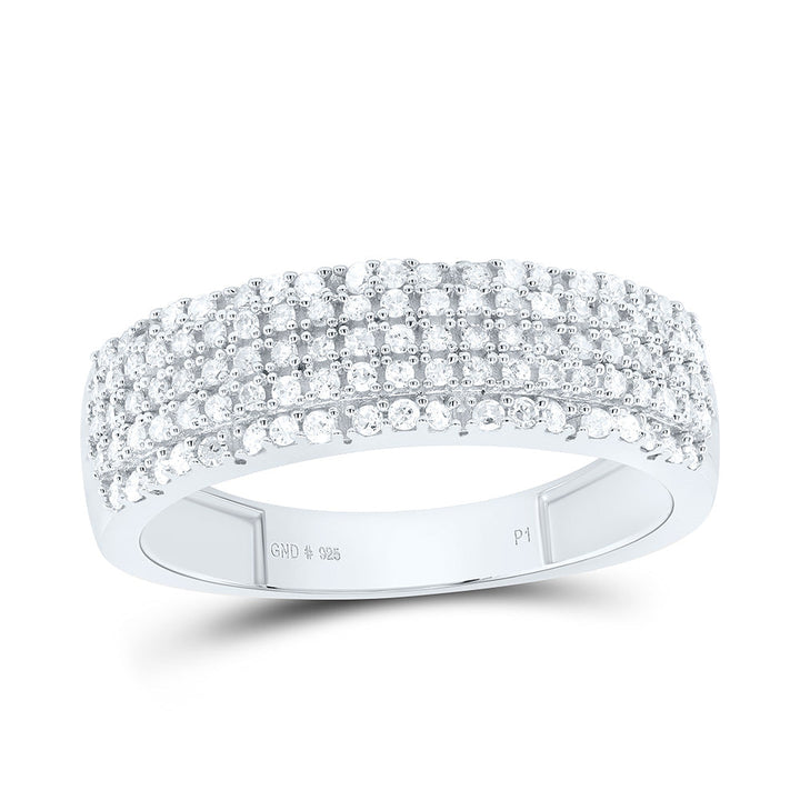 1/2CTW-NAT DIA P1 MEN'S BAND Daisy Joyeria