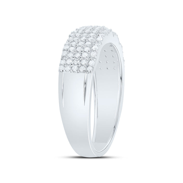 1/2CTW-NAT DIA P1 MEN'S BAND Daisy Joyeria