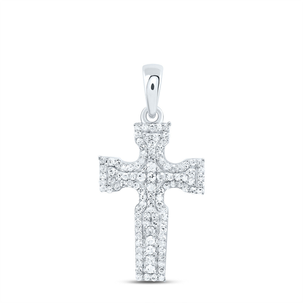 1/4 CTW-NAT DIA P1 GIFT CROSS PENDANT Daisy Joyeria