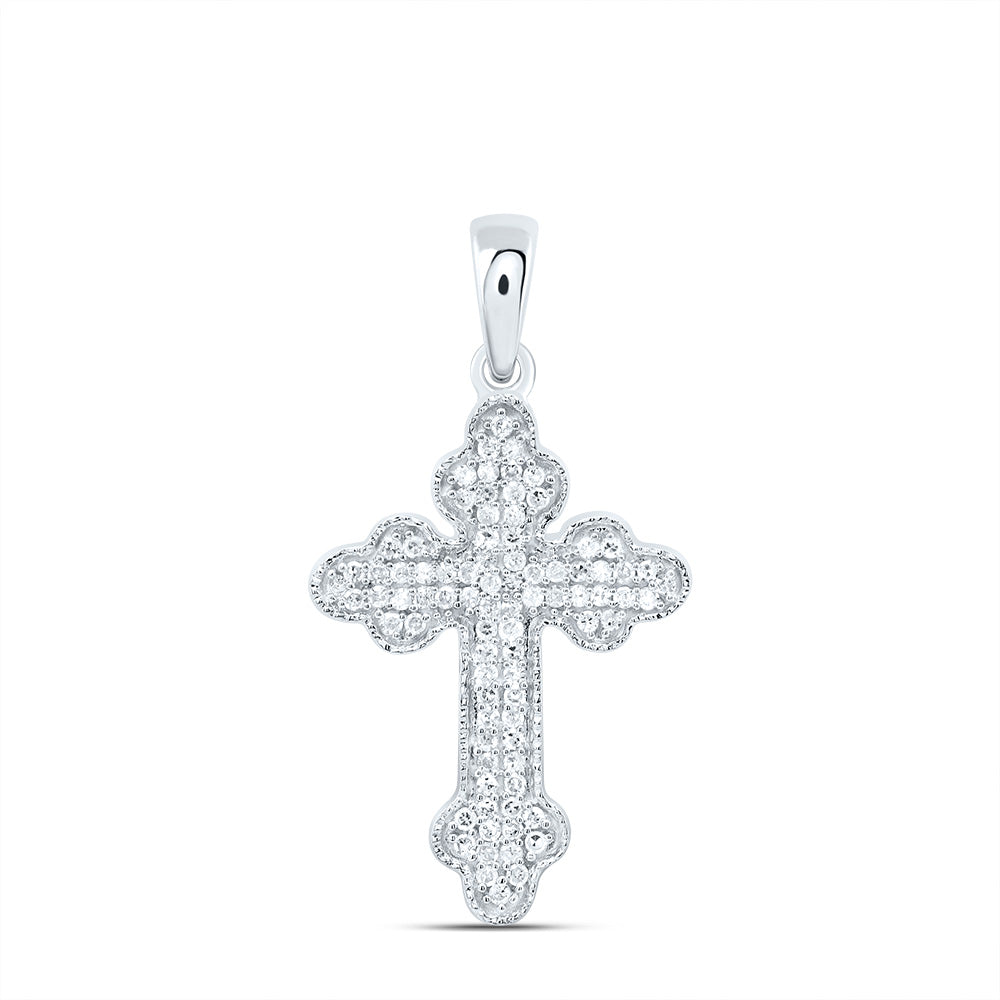 1/5 CTW-NAT DIA P1 GIFT CROSS PENDANT" Daisy Joyeria