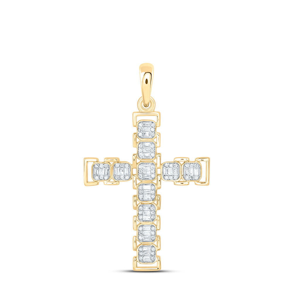 1/3 CTW-NAT DIA P1 GIFT CROSS PENDANT Daisy Joyeria