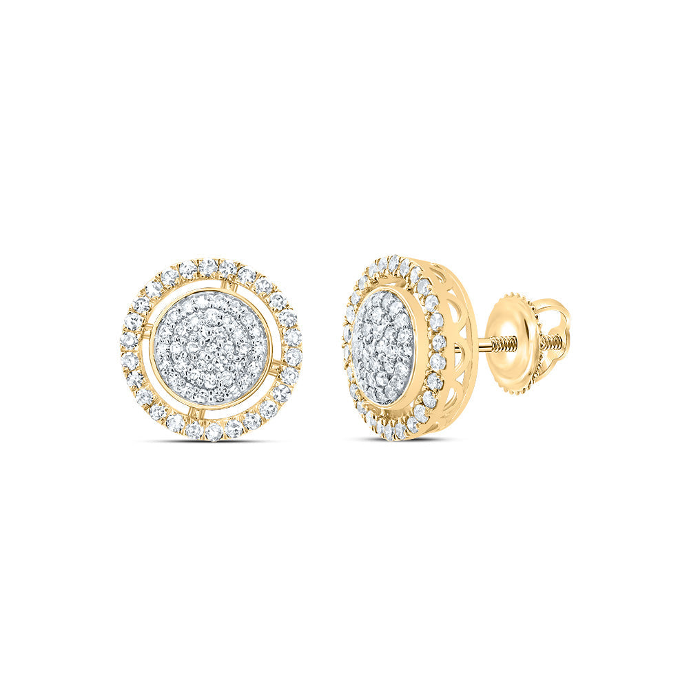1/2CTW-NAT DIA NK FASHION ROUND EARRING Daisy Joyeria