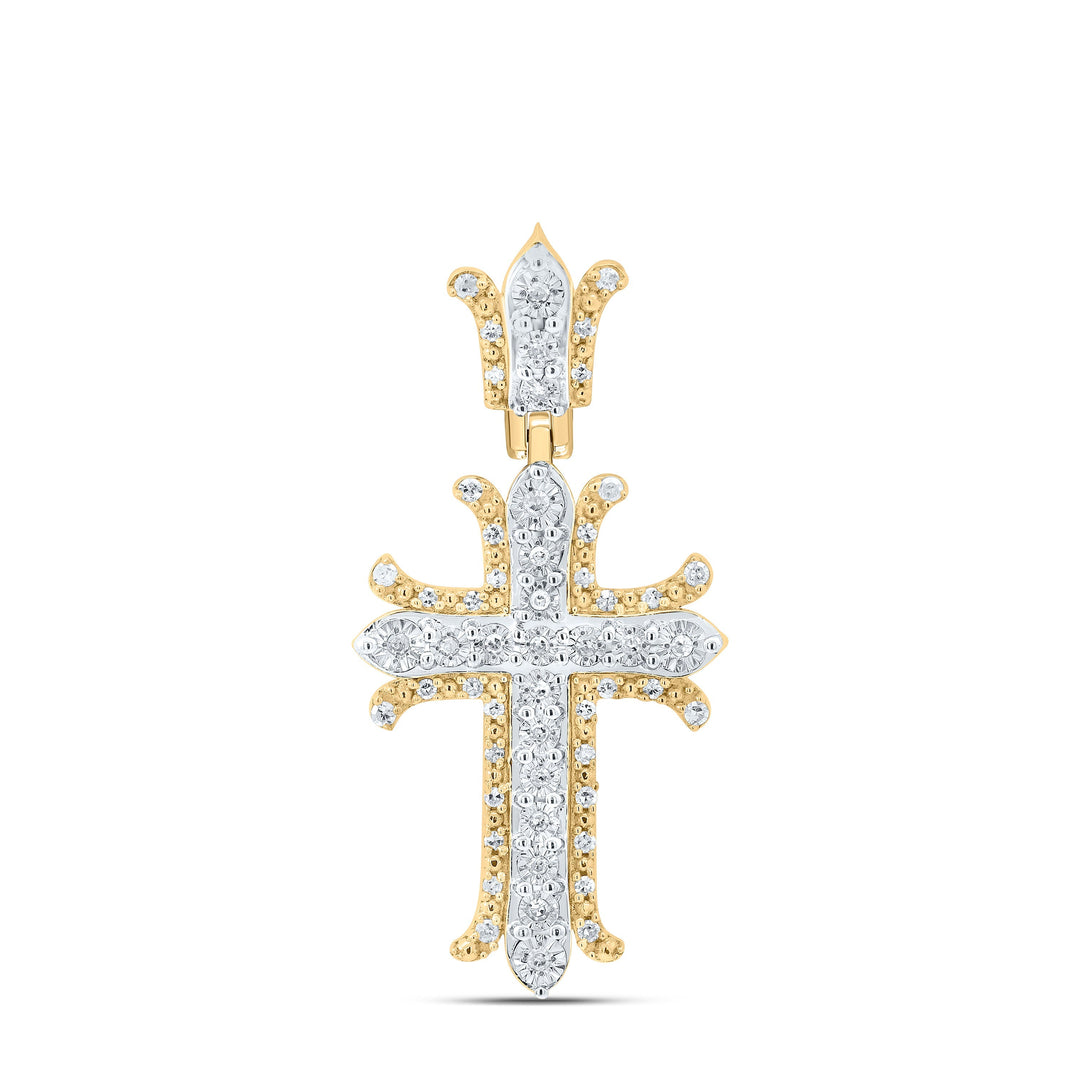 1/5CTW-NAT DIA P1 GIFT CROSS PENDANT Daisy Joyeria