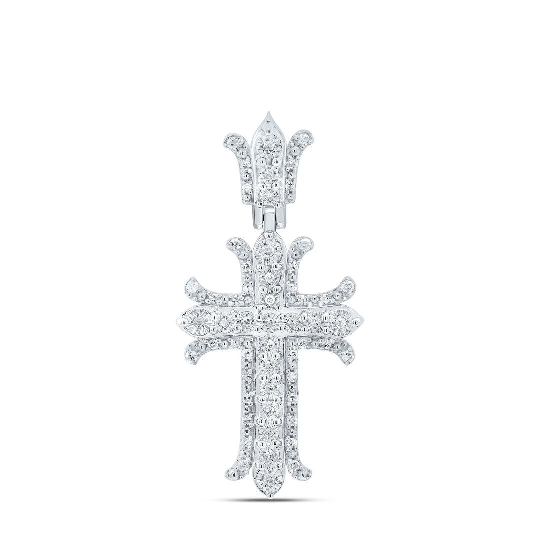 1/5CTW-NAT DIA P1 GIFT CROSS PENDANT Daisy Joyeria