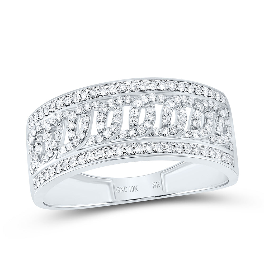 1/2CTW-NAT DIA NK MENS RING Daisy Joyeria