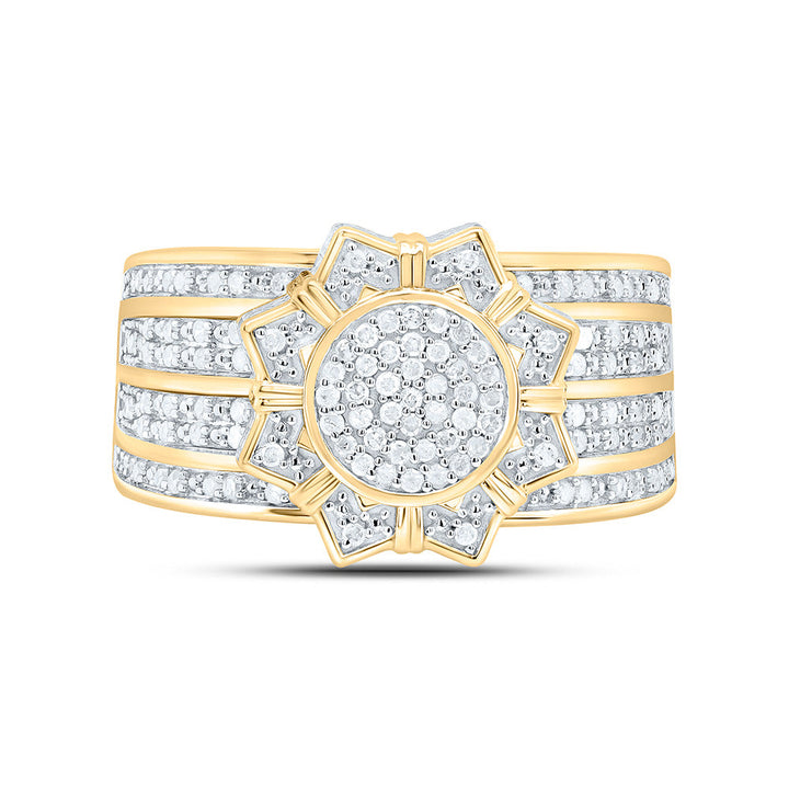 1/2CTW-NAT DIA P3 GIFT FLOWER RING Daisy Joyeria
