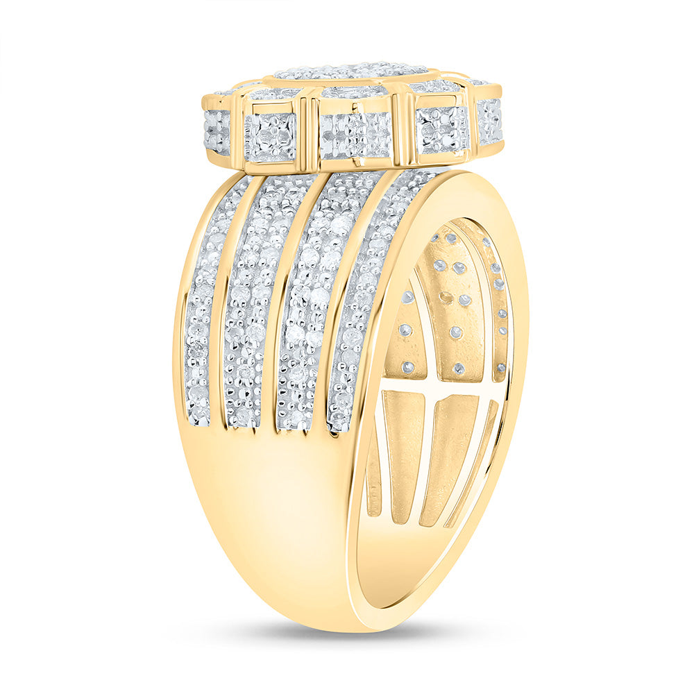 1/2CTW-NAT DIA P3 GIFT FLOWER RING Daisy Joyeria