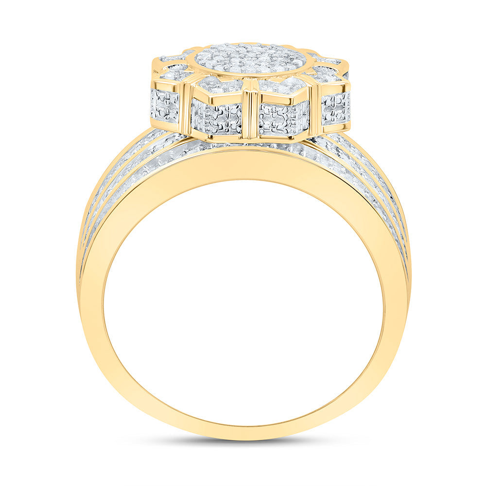1/2CTW-NAT DIA P3 GIFT FLOWER RING Daisy Joyeria
