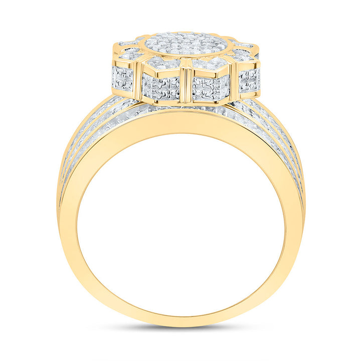 1/2CTW-NAT DIA P3 GIFT FLOWER RING Daisy Joyeria