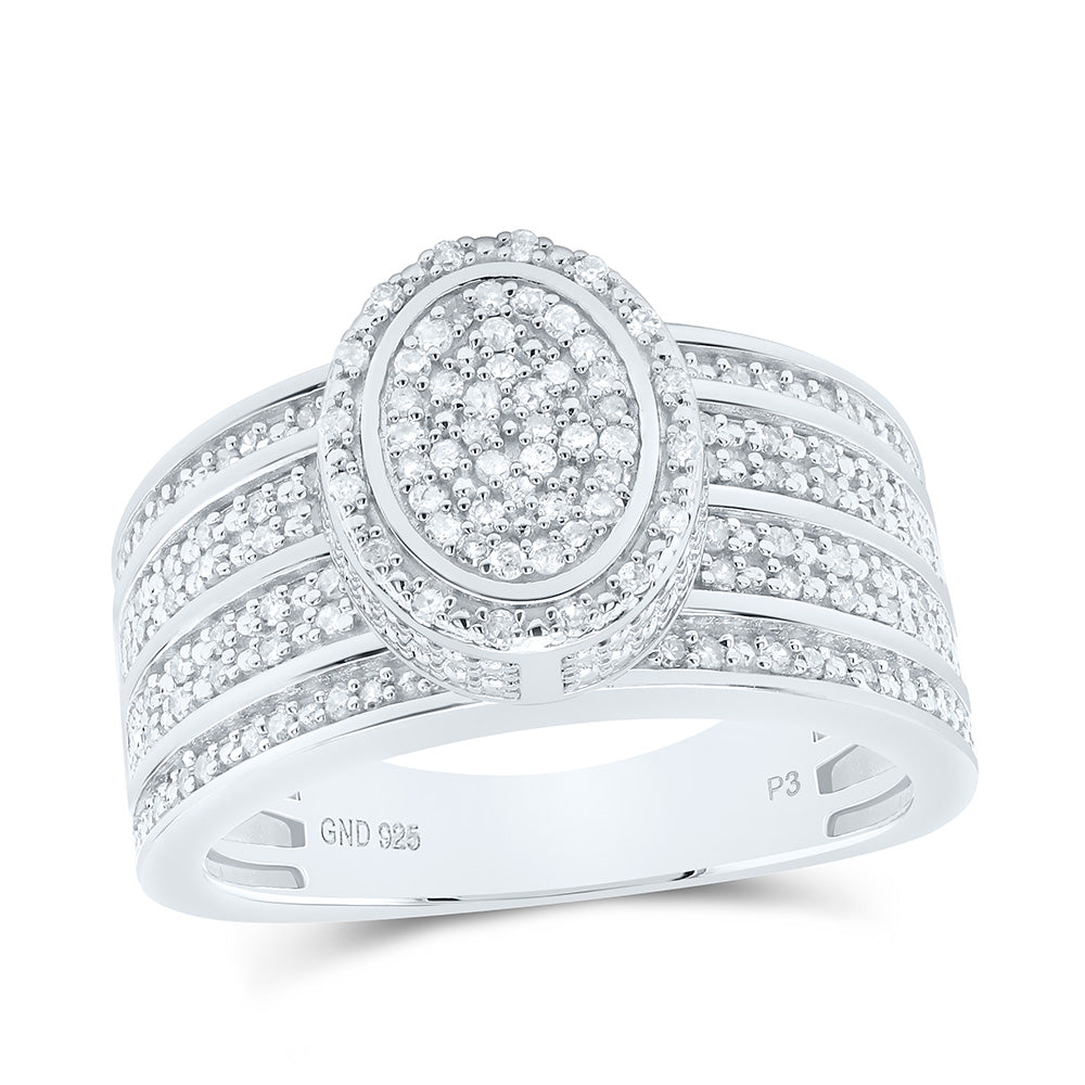 1/2CTW-NAT DIA P3 GIFT OVAL RING Daisy Joyeria