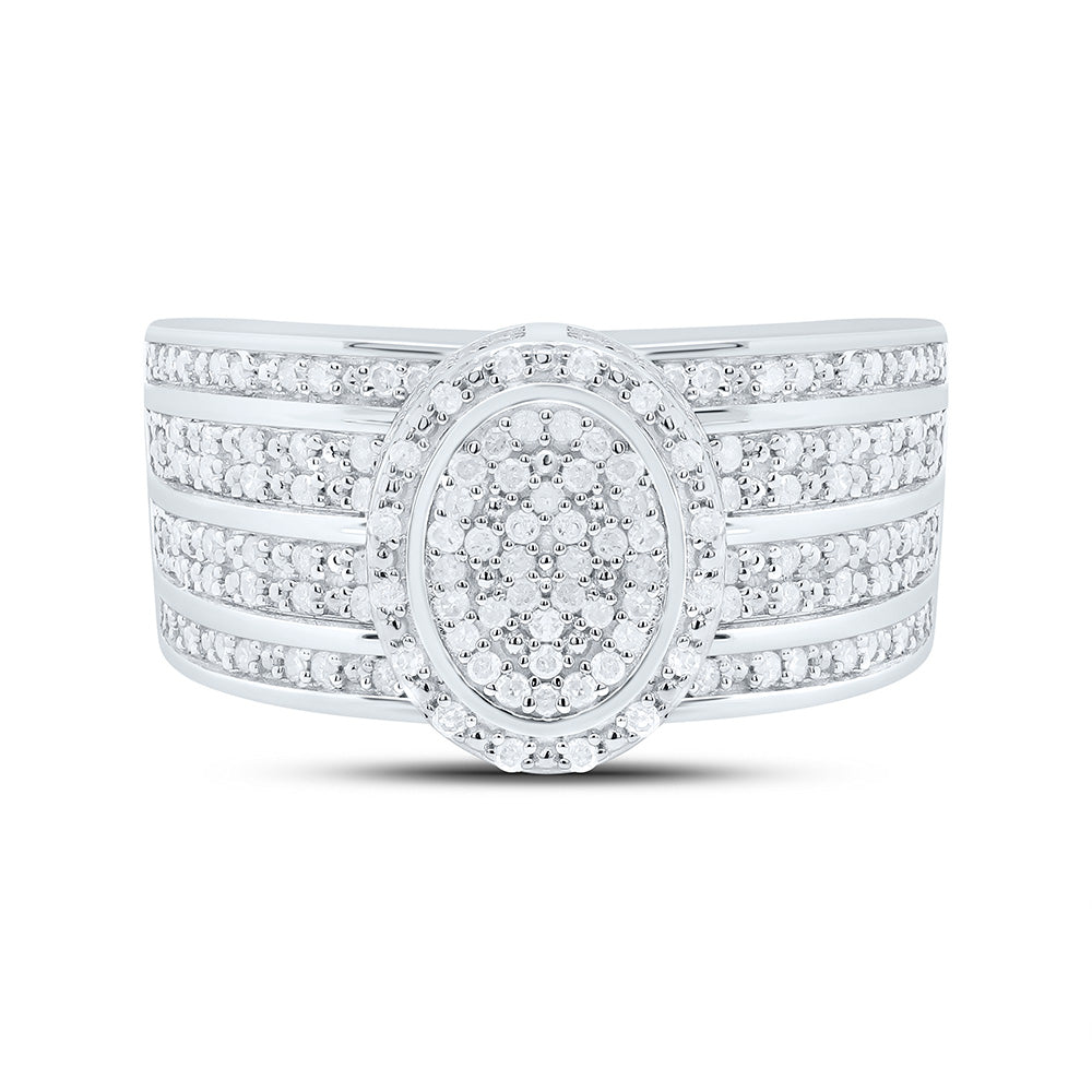 1/2CTW-NAT DIA P3 GIFT OVAL RING Daisy Joyeria