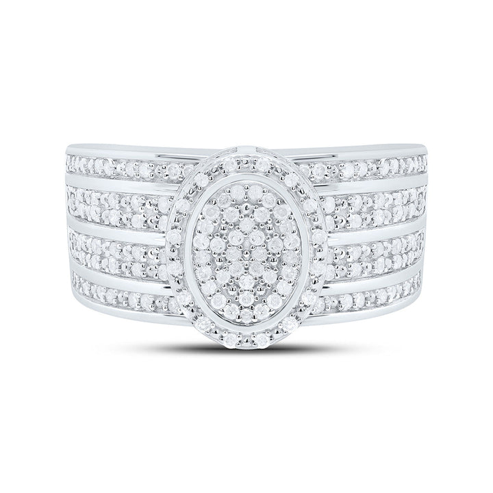 1/2CTW-NAT DIA P3 GIFT OVAL RING Daisy Joyeria