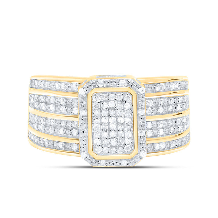 1/2CTW-NAT DIA P3 GIFT EMERALD RING Daisy Joyeria