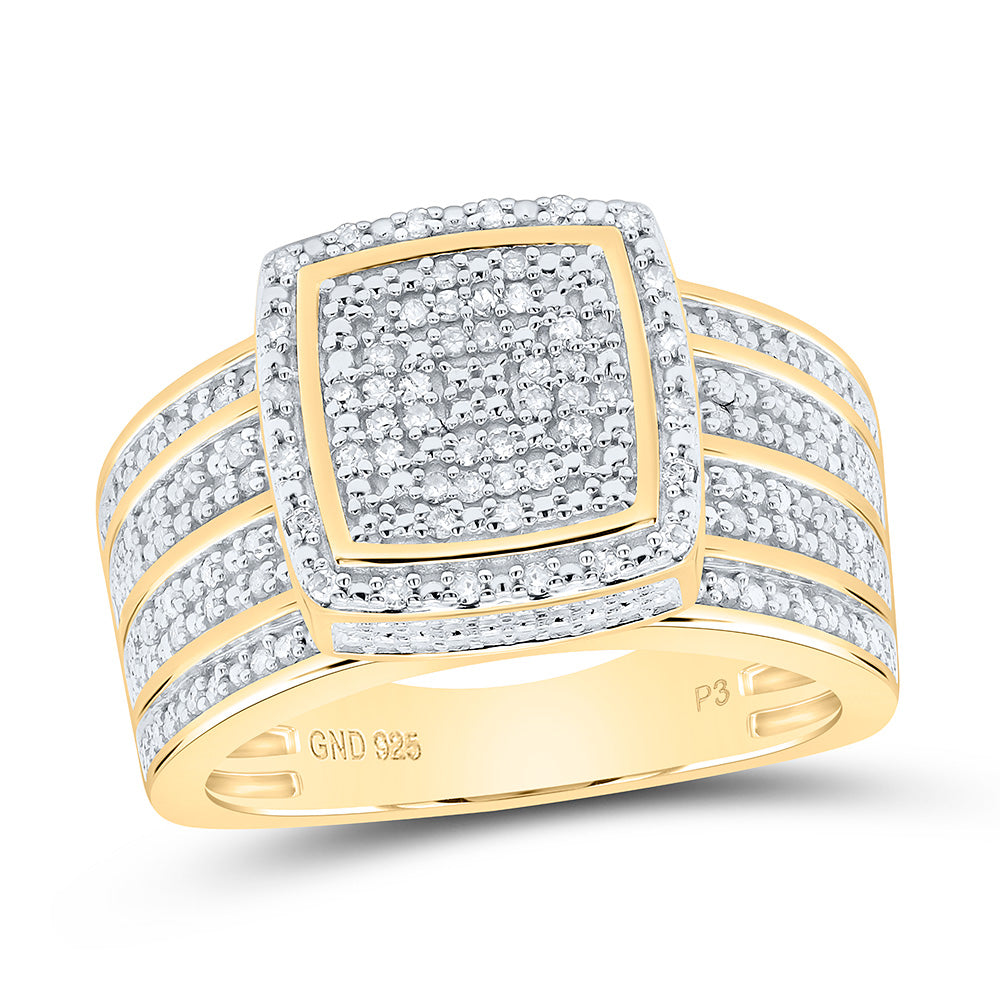 1/2CTW-NAT DIA P3 GIFT SQUARE RING Daisy Joyeria