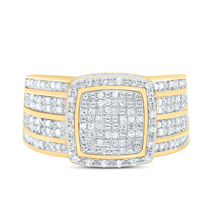 1/2CTW-NAT DIA P3 GIFT SQUARE RING Daisy Joyeria