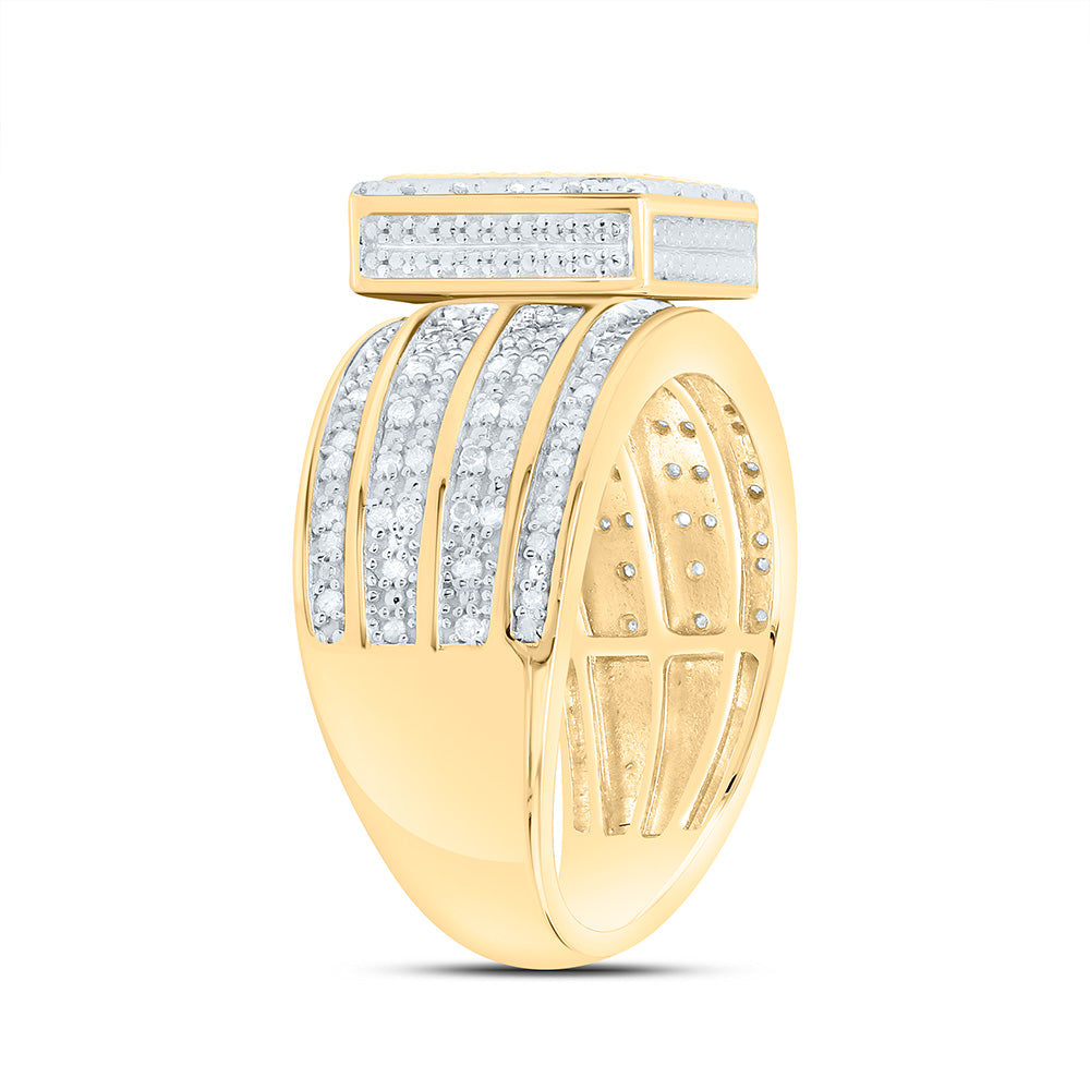 1/2CTW-NAT DIA P3 GIFT SQUARE RING Daisy Joyeria
