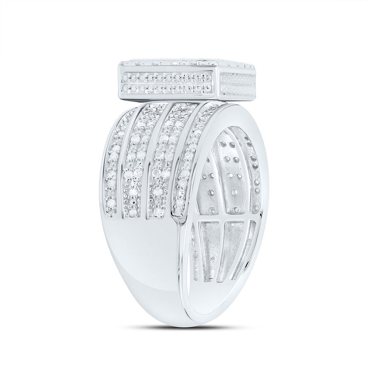 1/2CTW-NAT DIA P3 GIFT SQUARE RING Daisy Joyeria