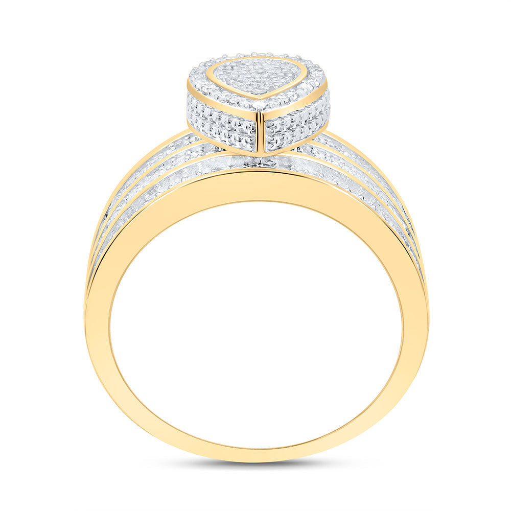 1/2CTW-NAT DIA P3 GIFT PEAR RING Daisy Joyeria