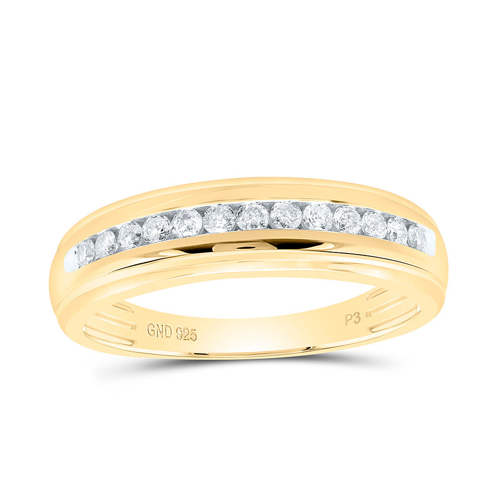1/3CTW-NAT DIA P3 GIFT MENS BAND Daisy Joyeria