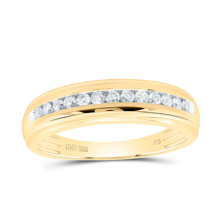 1/3CTW-NAT DIA P3 GIFT MENS BAND Daisy Joyeria