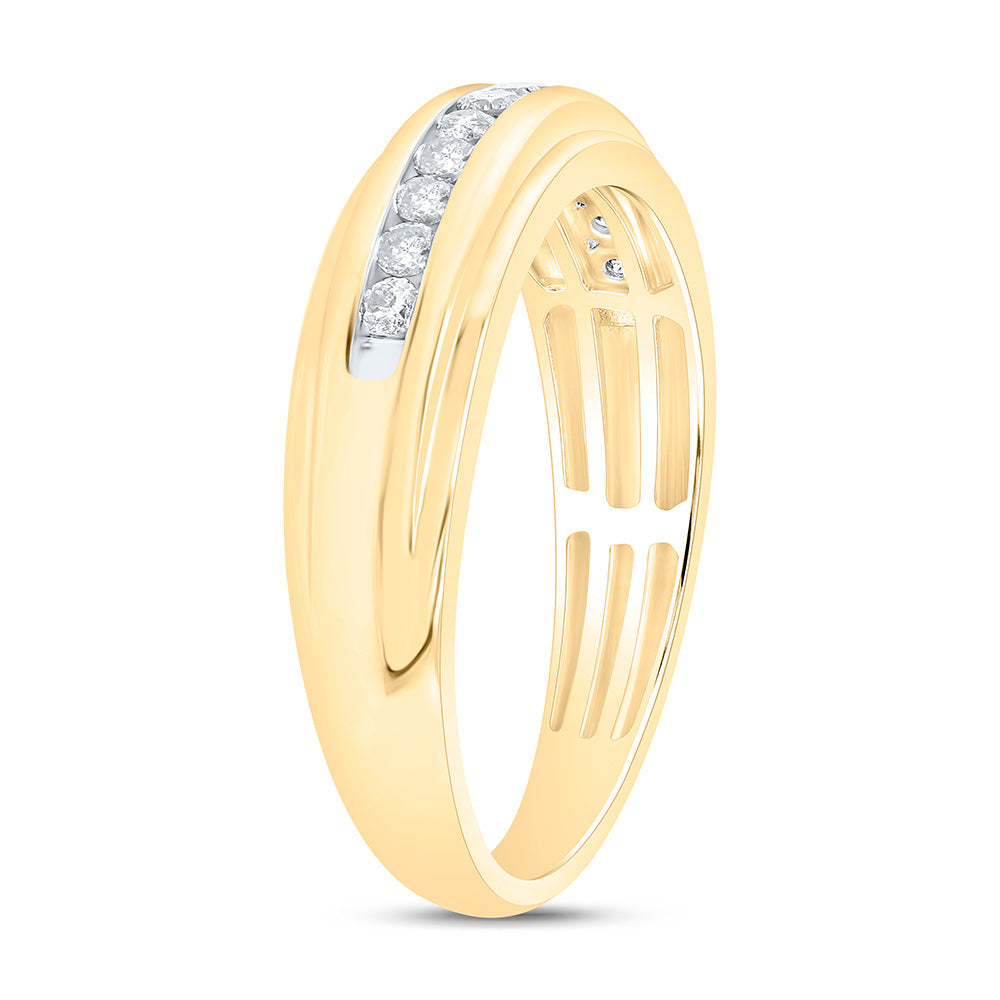 1/3CTW-NAT DIA P3 GIFT MENS BAND Daisy Joyeria