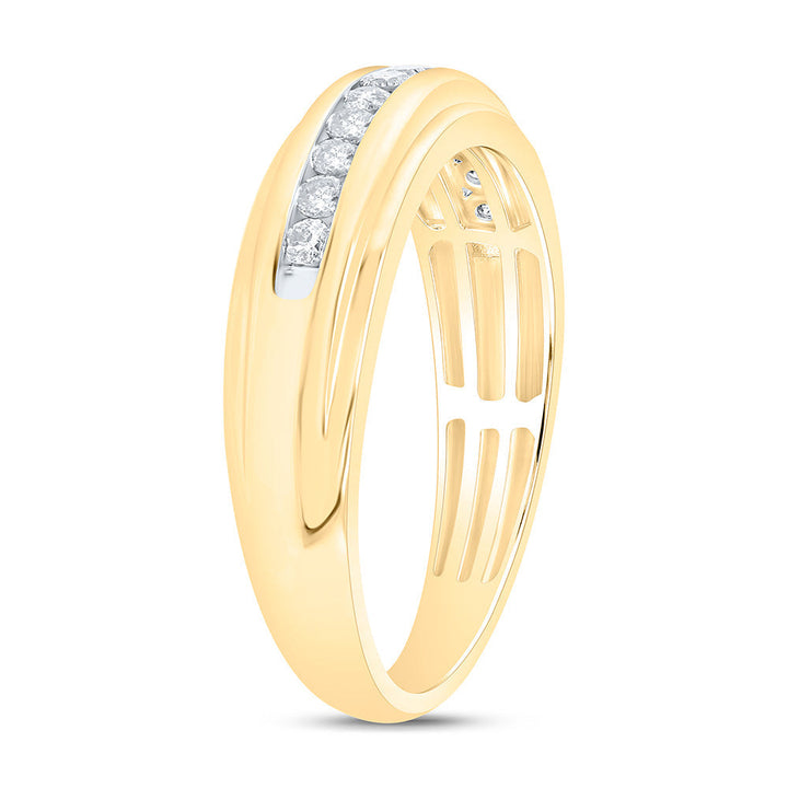 1/3CTW-NAT DIA P3 GIFT MENS BAND Daisy Joyeria