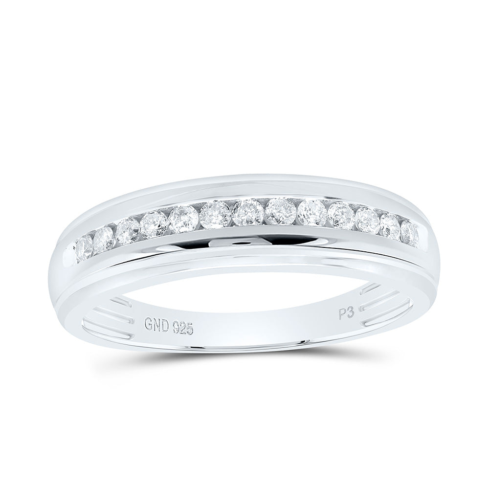 1/3CTW-NAT DIA P3 GIFT MENS BAND Daisy Joyeria