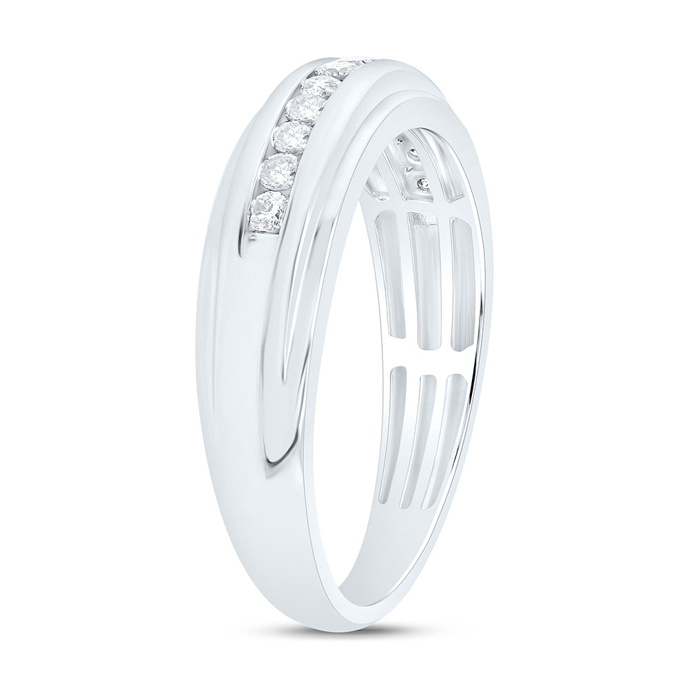 1/3CTW-NAT DIA P3 GIFT MENS BAND Daisy Joyeria