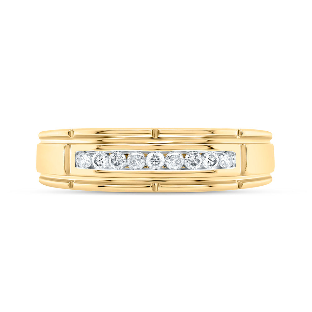 1/4CTW-NAT DIA P3 GIFT MENS BAND Daisy Joyeria