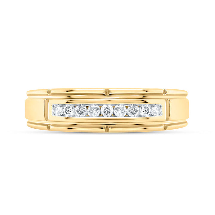 1/4CTW-NAT DIA P3 GIFT MENS BAND Daisy Joyeria