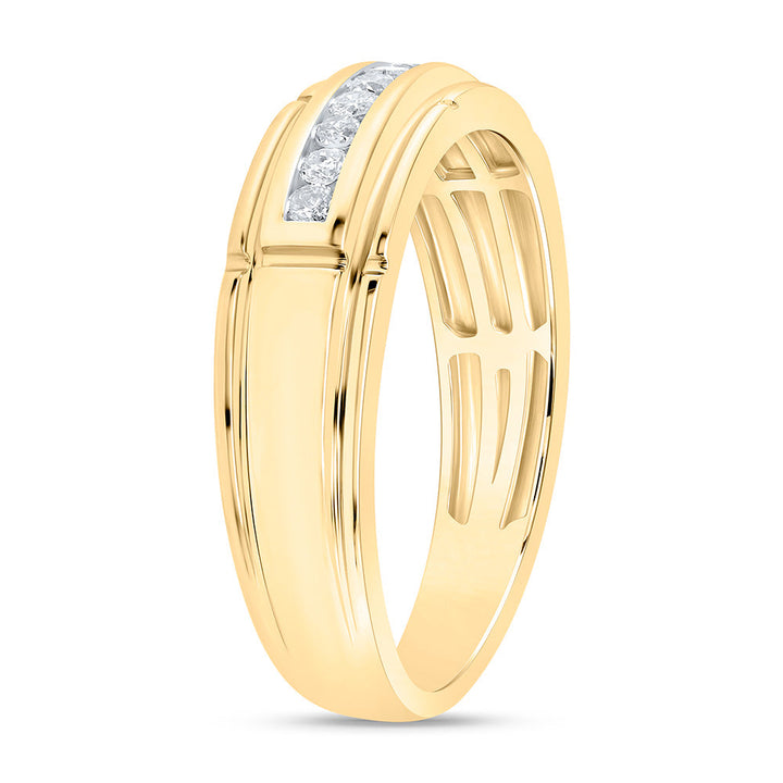 1/4CTW-NAT DIA P3 GIFT MENS BAND Daisy Joyeria
