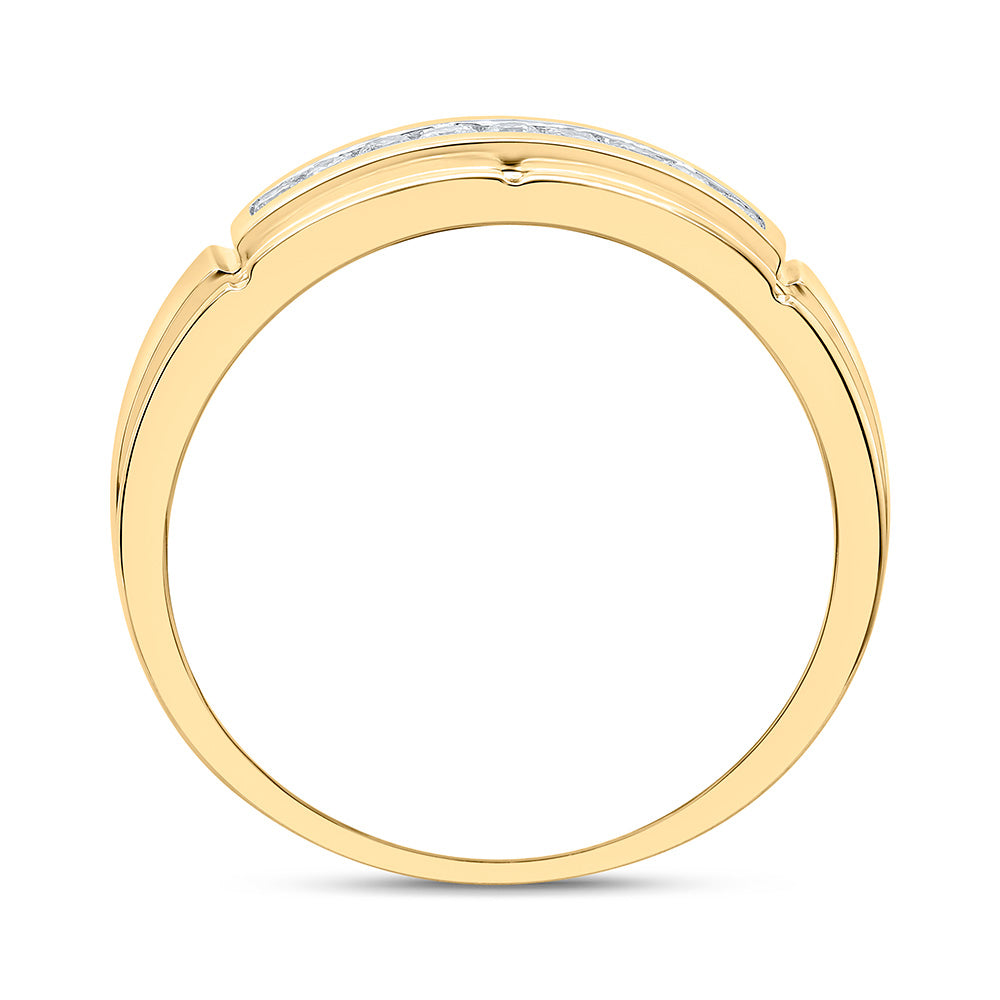 1/4CTW-NAT DIA P3 GIFT MENS BAND Daisy Joyeria