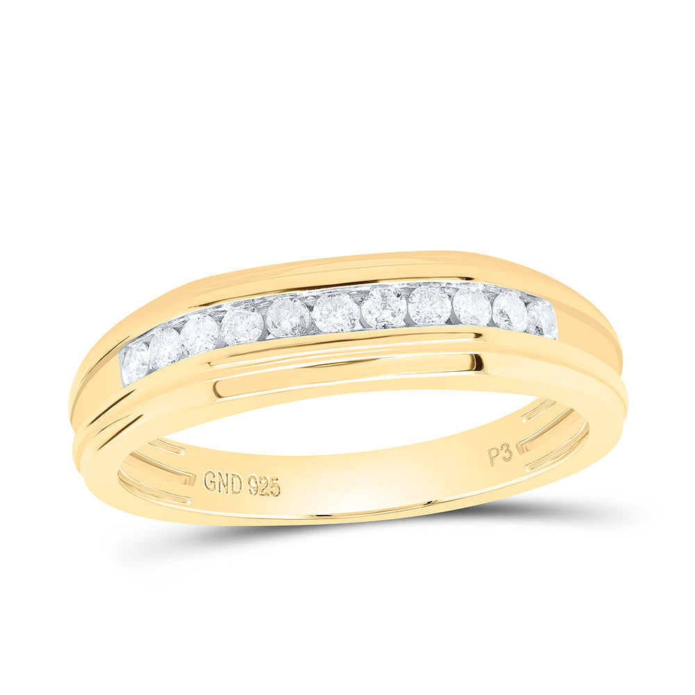 1/4CTW-NAT DIA P3 GIFT MENS BAND Daisy Joyeria