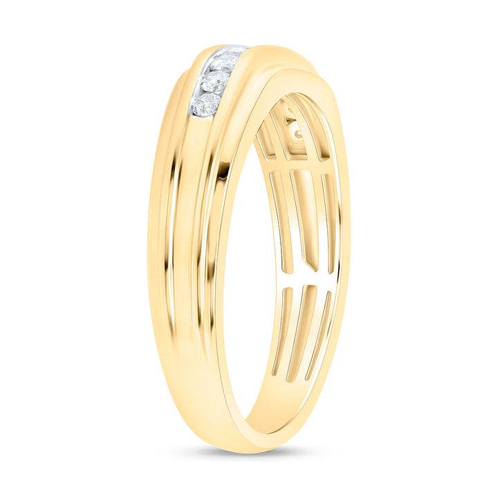1/4CTW-NAT DIA P3 GIFT MENS BAND Daisy Joyeria