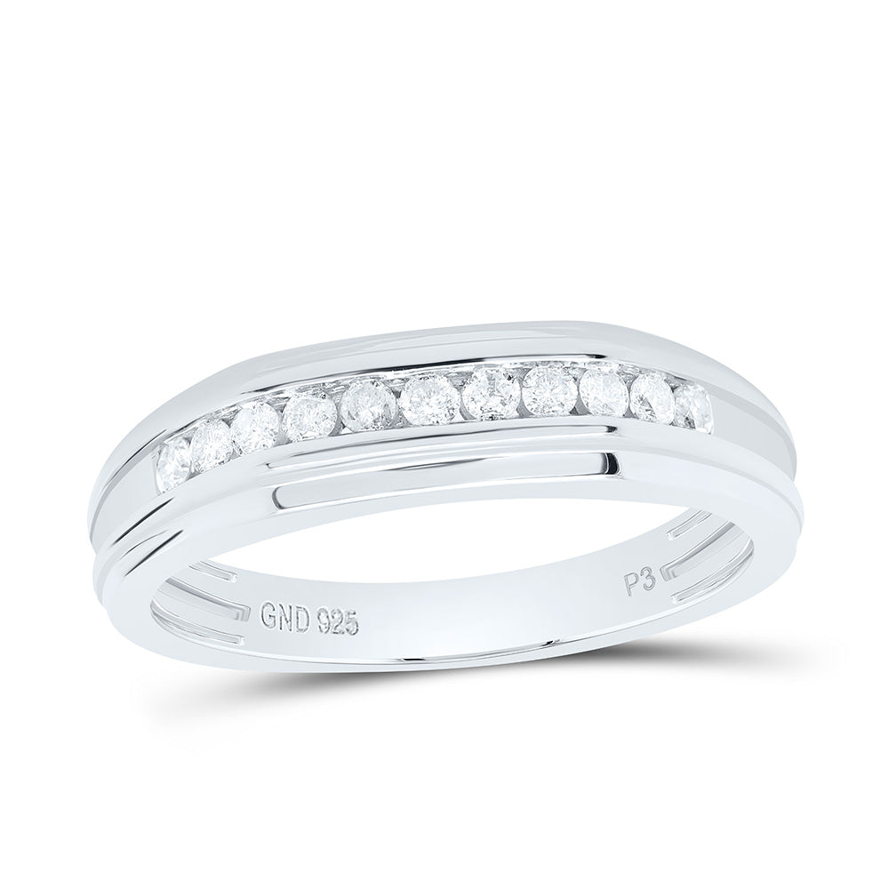 1/4CTW-NAT DIA P3 GIFT MENS BAND Daisy Joyeria