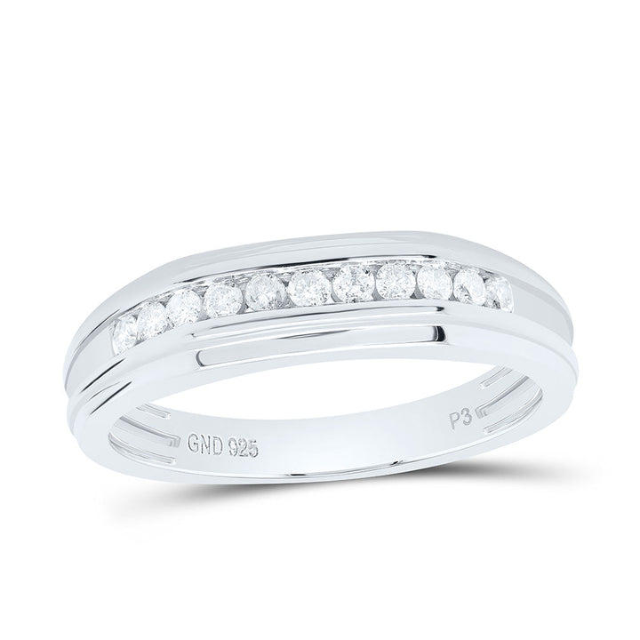 1/4CTW-NAT DIA P3 GIFT MENS BAND Daisy Joyeria