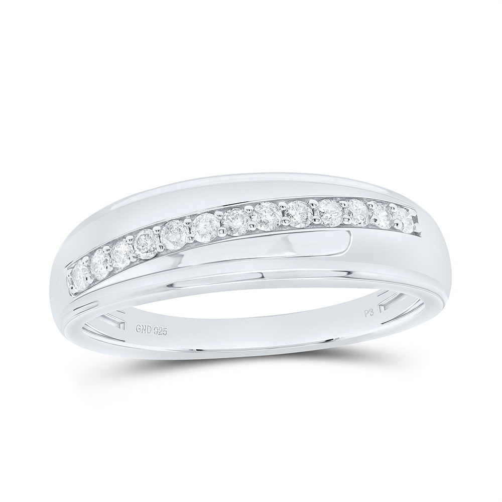 1/3CTW-NAT DIA P3 GIFT MENS BAND Daisy Joyeria