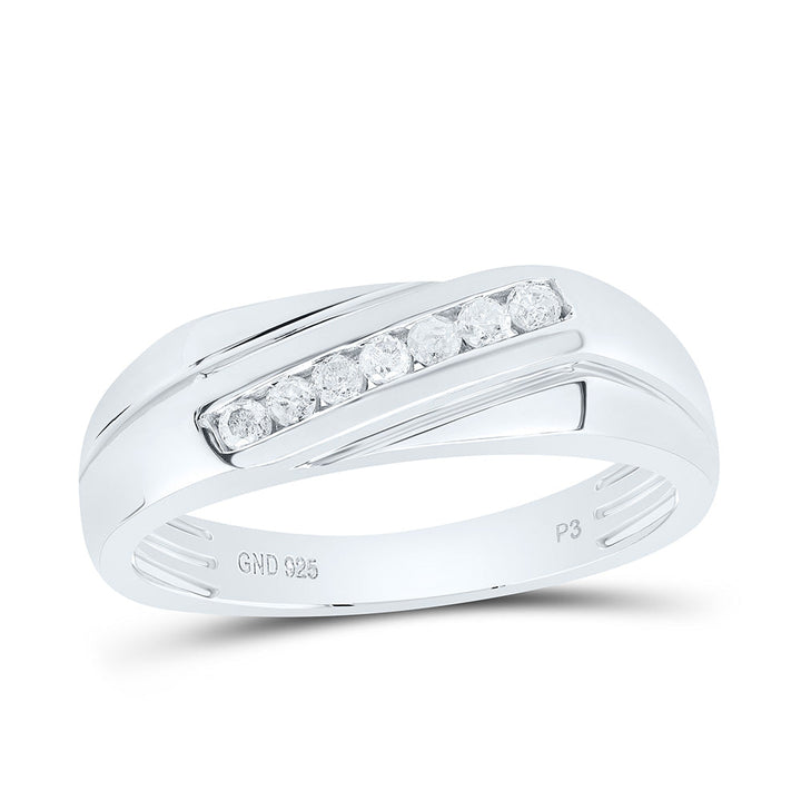 1/5CTW-NAT DIA P3 GIFT MENS BAND Daisy Joyeria