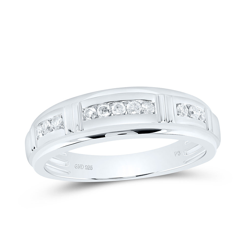 1/4CTW-NAT DIA P3 GIFT MENS BAND Daisy Joyeria