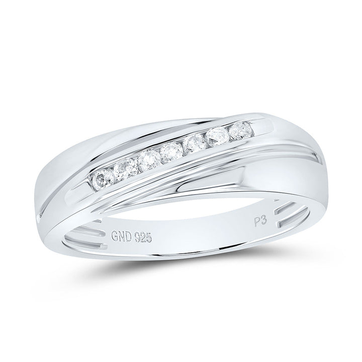 1/5CTW-NAT DIA P3 GIFT MENS BAND Daisy Joyeria
