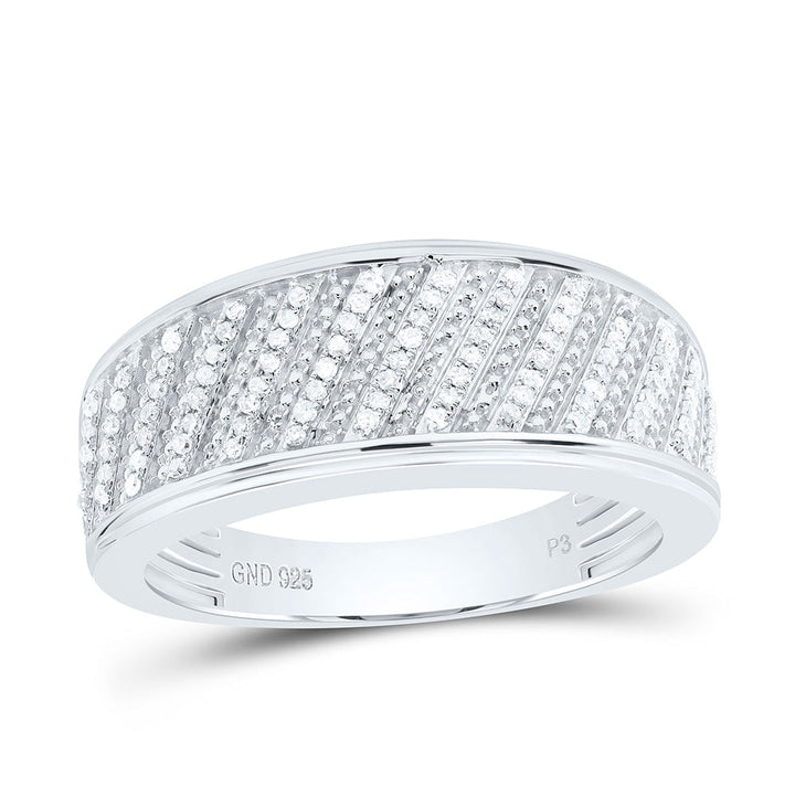 1/3CTW-NAT DIA P3 GIFT MENS BAND Daisy Joyeria