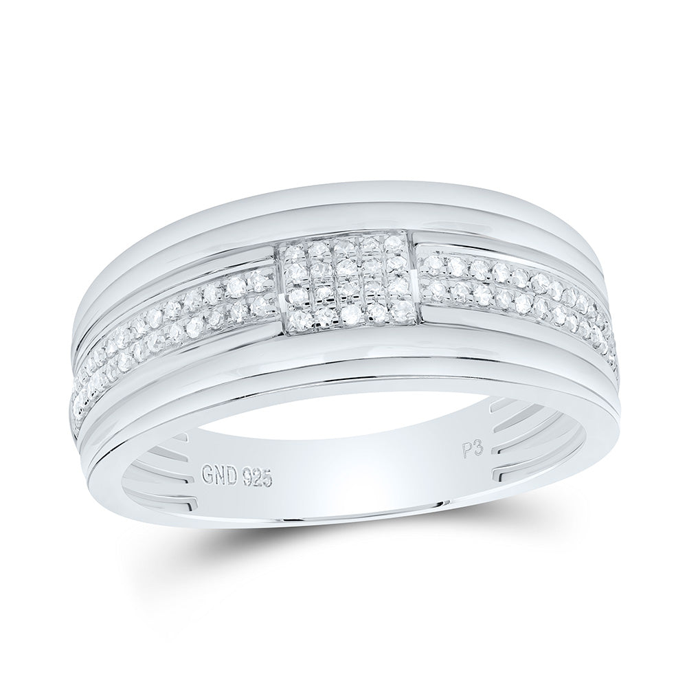 1/4CTW-NAT DIA P3 GIFT MENS BAND Daisy Joyeria