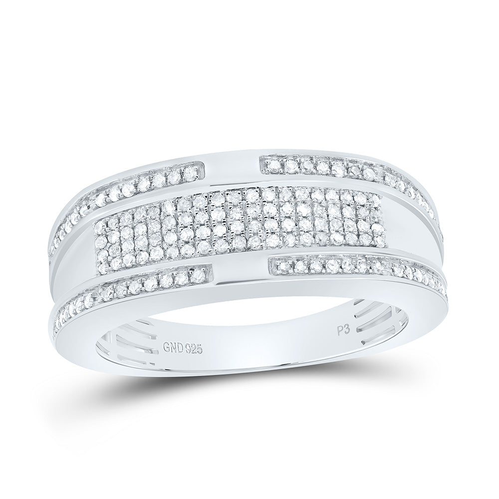 1/2CTW-NAT DIA P3 GIFT MENS BAND Daisy Joyeria