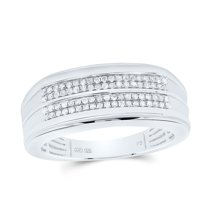 1/3CTW-NAT DIA P3 GIFT MENS BAND Daisy Joyeria