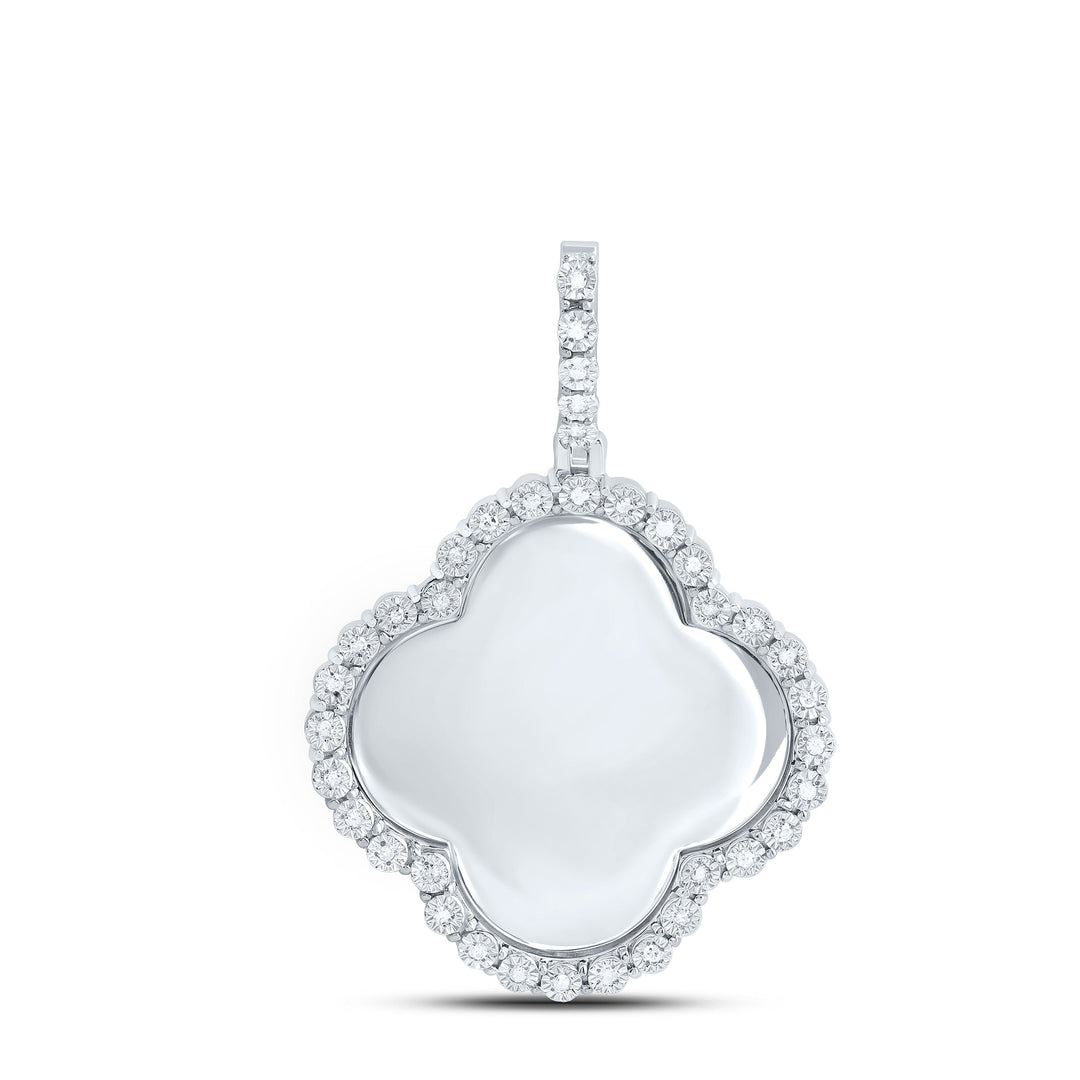 1/6CTW-NAT DIA P1 GIFT CLOVER MEMORY PENDANT Daisy Joyeria