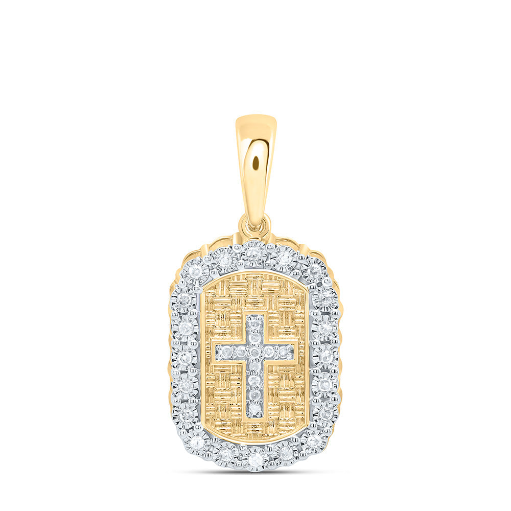 1/10CTW-NAT DIA P3 GIFT CROSS PENDANT Daisy Joyeria