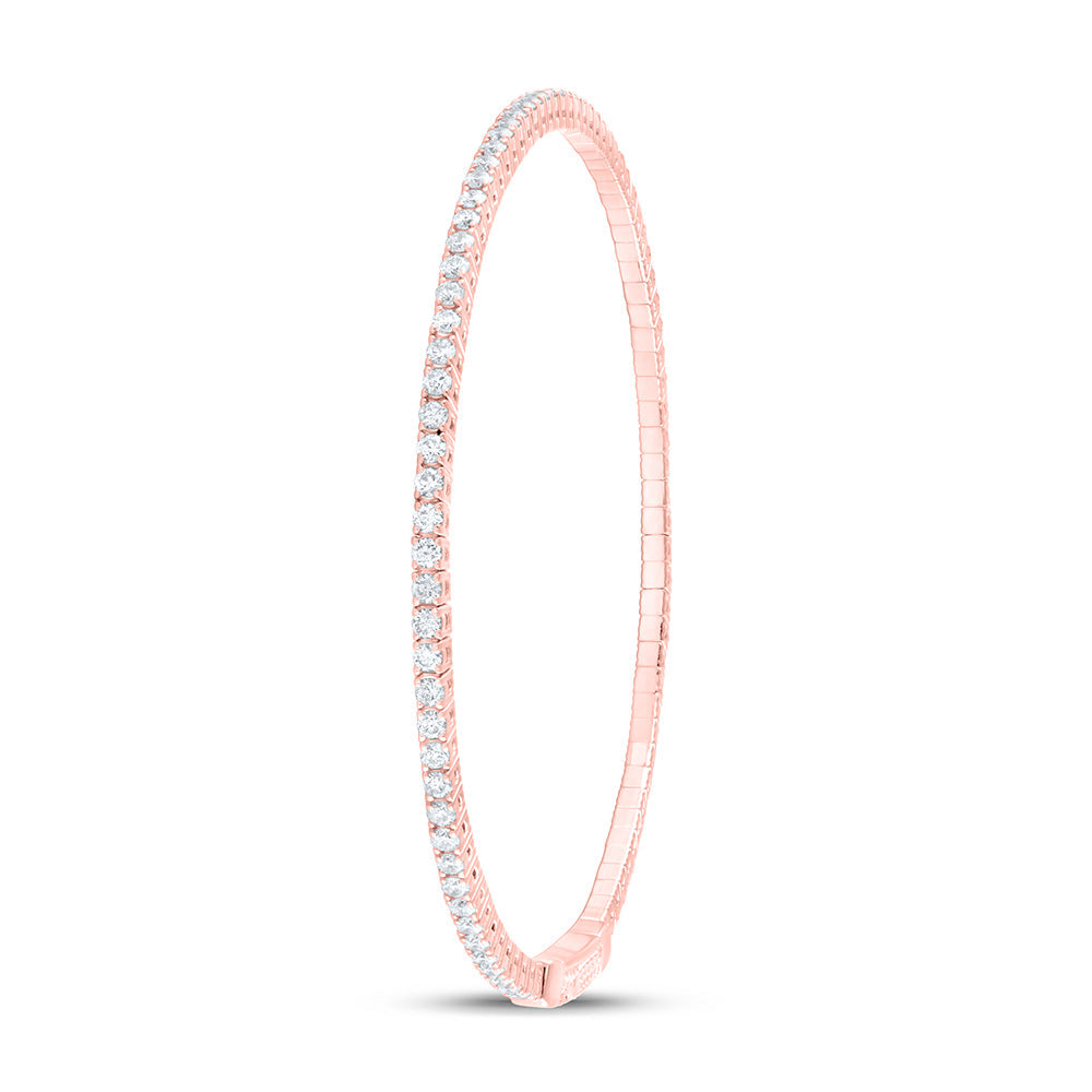 1 5/8CTW-NAT DIA ANA M FASHION FLEXIBLE BANGLE (60X50MM) Daisy Joyeria