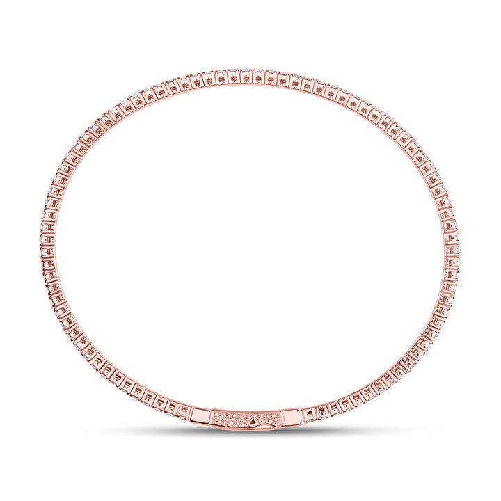 1 5/8CTW-NAT DIA ANA M FASHION FLEXIBLE BANGLE (60X50MM) Daisy Joyeria