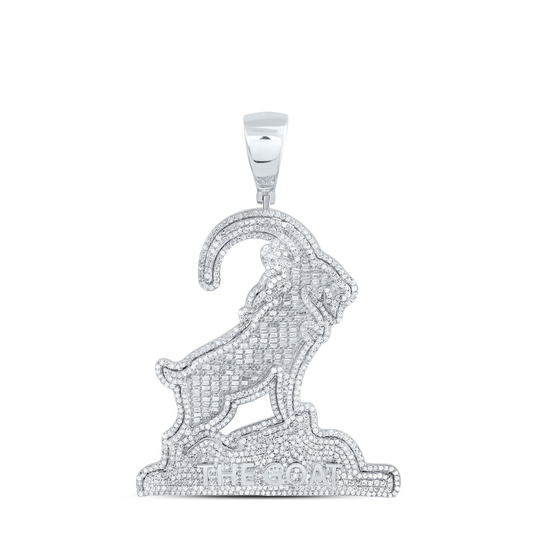 2 7/8CTW-NAT DIA P1 GIFT GOAT MENS CHARM Daisy Joyeria
