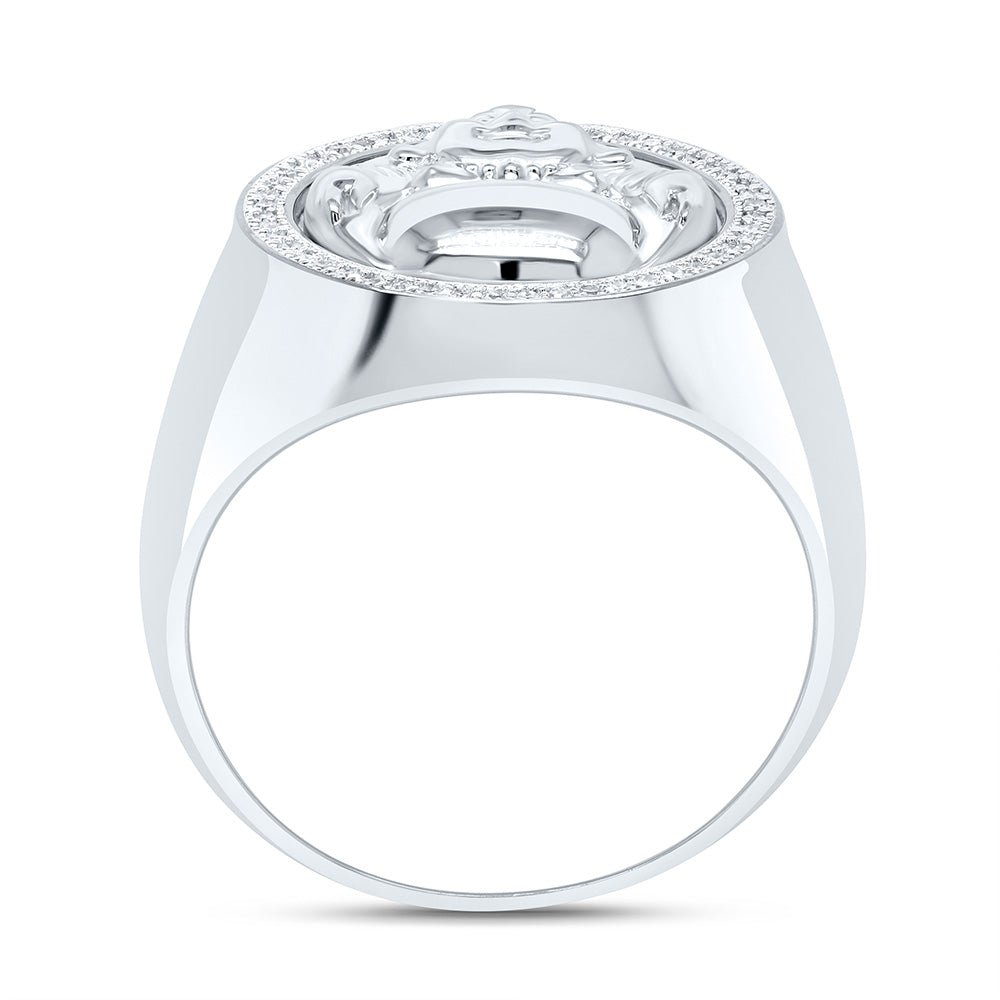 1/8CTW-NAT DIA P1 GIFT LAUGHING BUDDHA MENS RING Daisy Joyeria